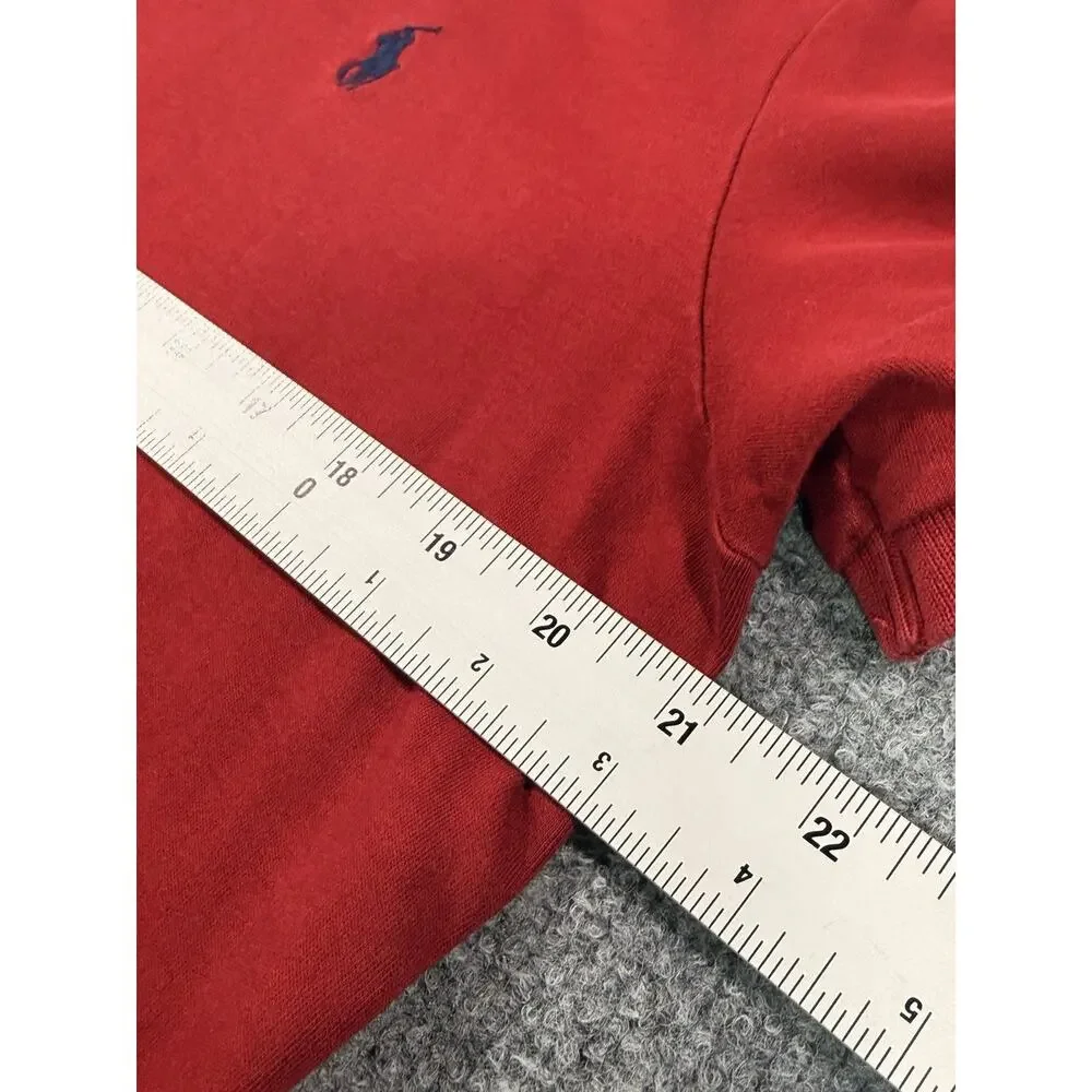Polo Ralph Lauren Custom Fit Polo Shirt Red Pony Short Sleeve Men Large L